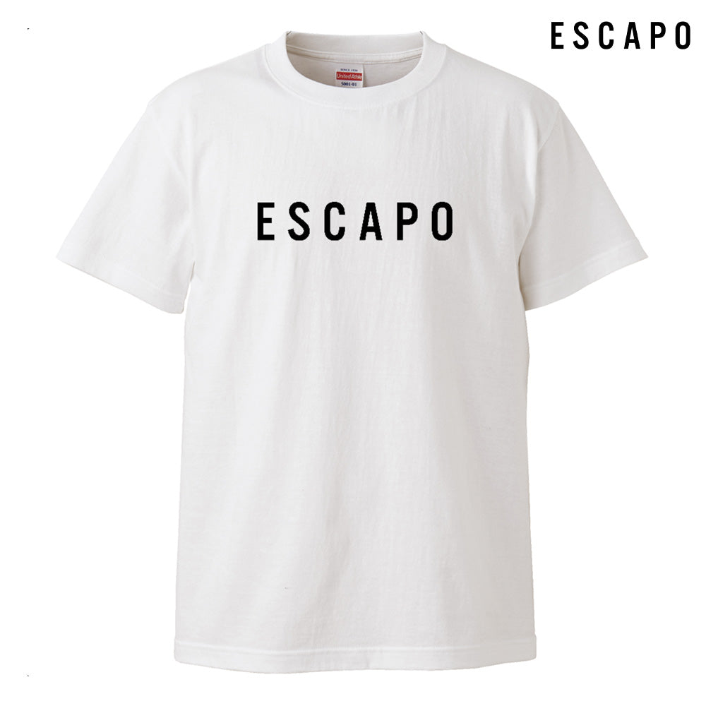 ESCAPO LOGO Tee Black / White  - Standard Weight -　エスカポロゴ Tシャツ