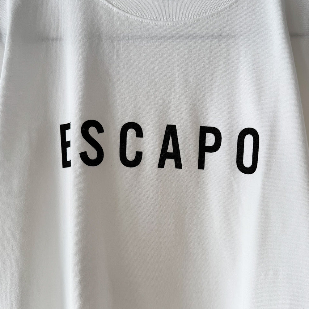 ESCAPO LOGO Tee Black / White  - Standard Weight -　エスカポロゴ Tシャツ