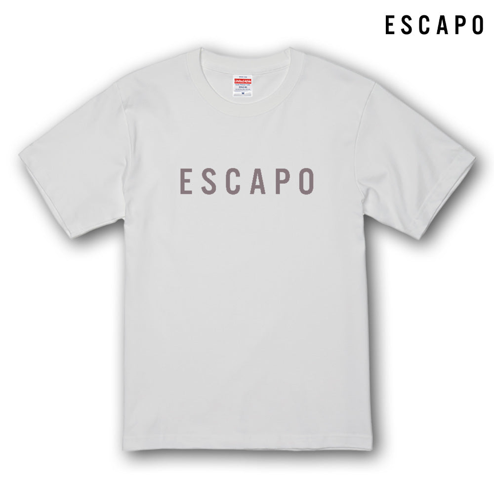 ESCAPO LOGO Tee  Premium Heavyweight 6.2 oz  Greige White エスカポロゴ Tシャツ