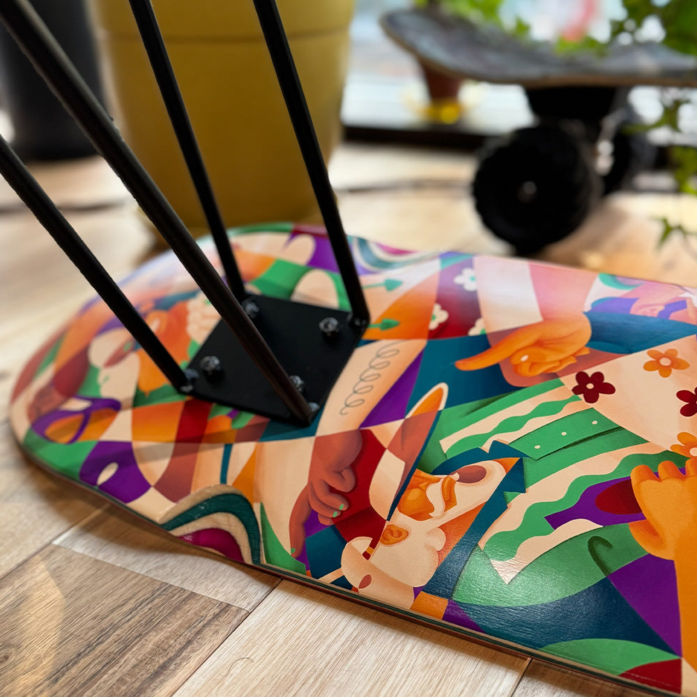 ESCAPO × Gravityfree 　Original Art Deck Stool　