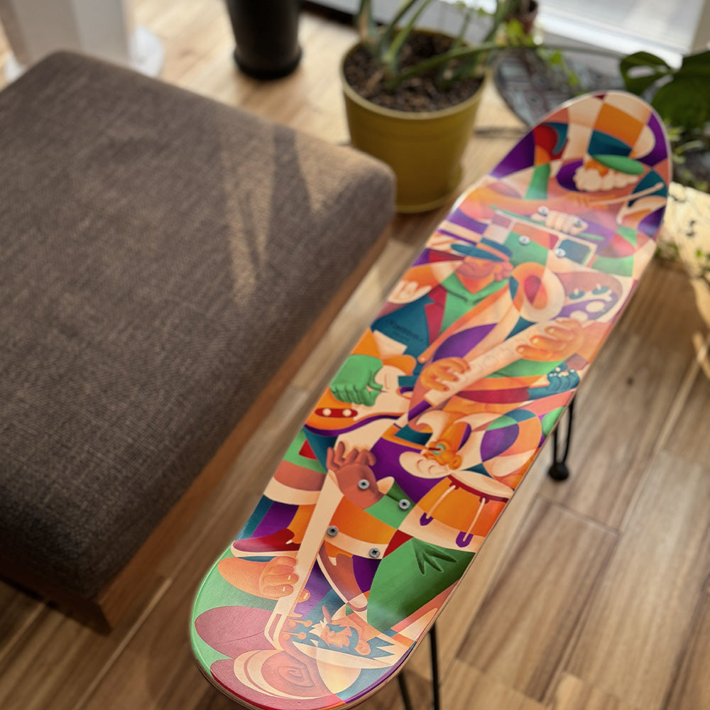 ESCAPO × Gravityfree 　Original Art Deck Stool　