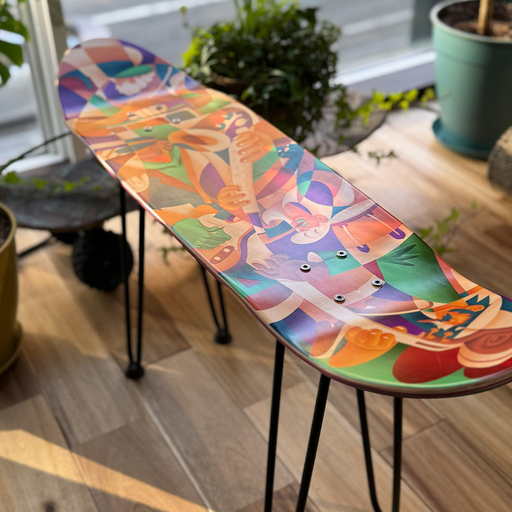 ESCAPO × Gravityfree 　Original Art Deck Stool　