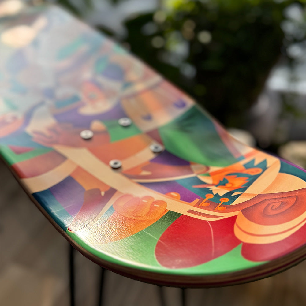 ESCAPO × Gravityfree 　Original Art Deck Stool　