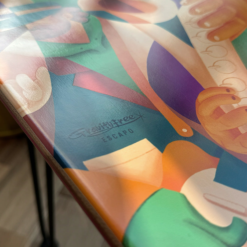 ESCAPO × Gravityfree 　Original Art Deck Stool　