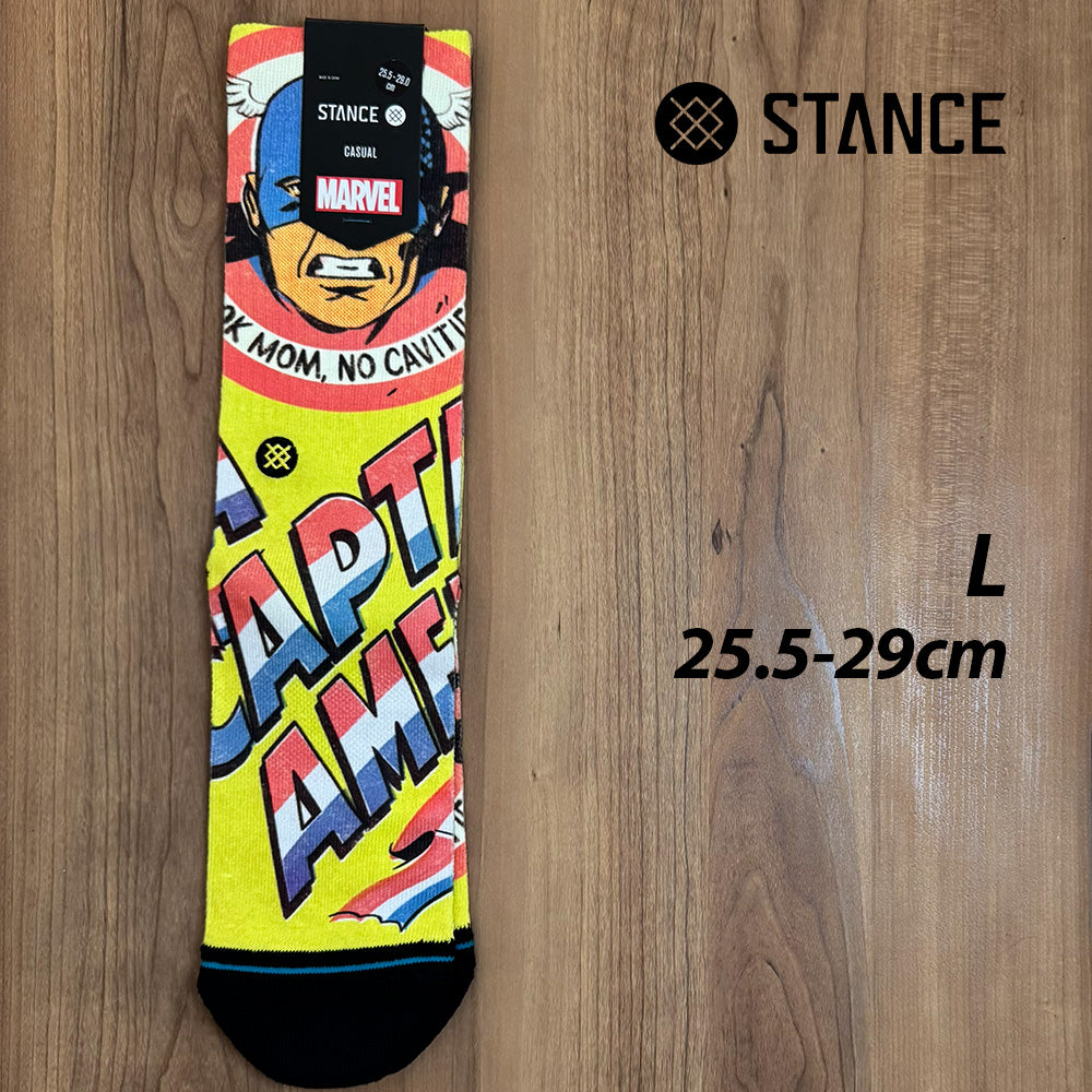 STANCE 靴下 ソックス サイズ L Captain America